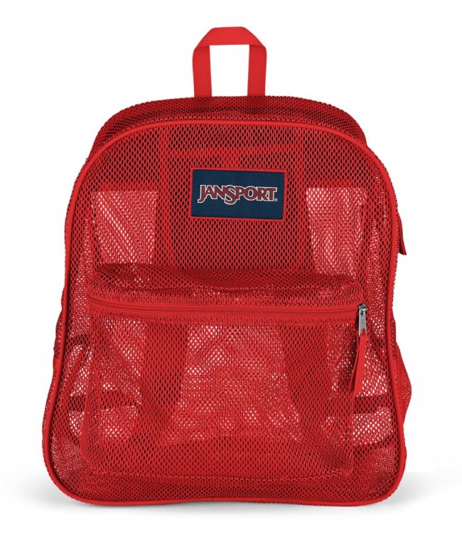 Jansport Mesh Pack Backpack - Red Tape